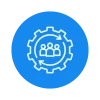 icon of people and a gear